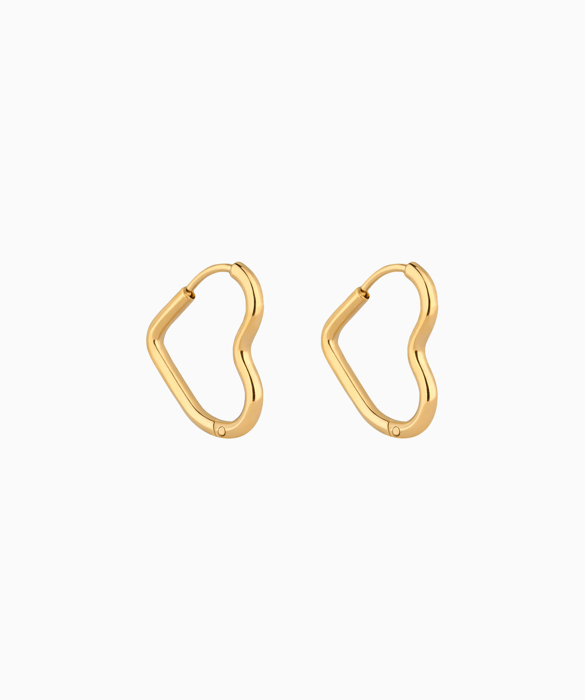 Simple Love Hoops - Stainless Steel - Oumo Jewelry