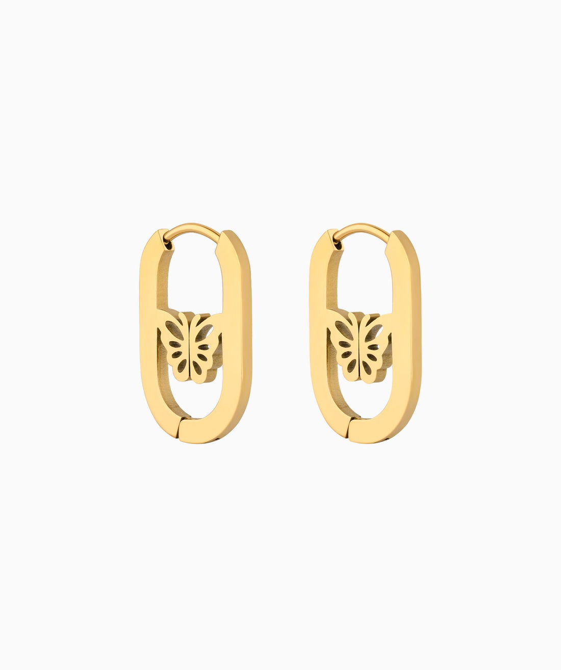 Chic Butterfly Hoops