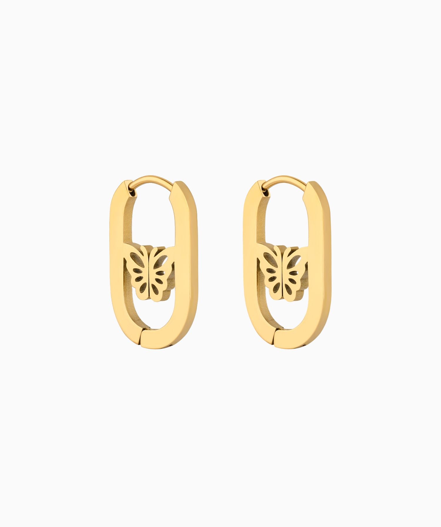 Chic Butterfly Hoops