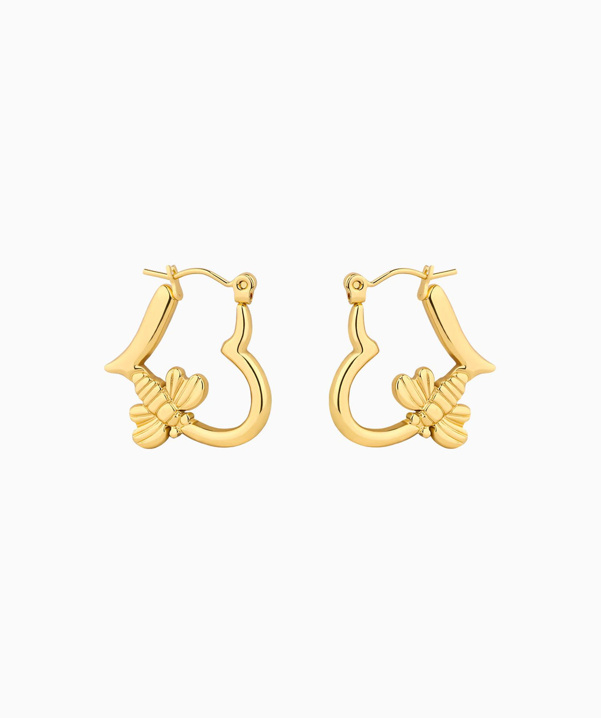 Love Bee Hoops - Stainless Steel - Oumo Jewelry