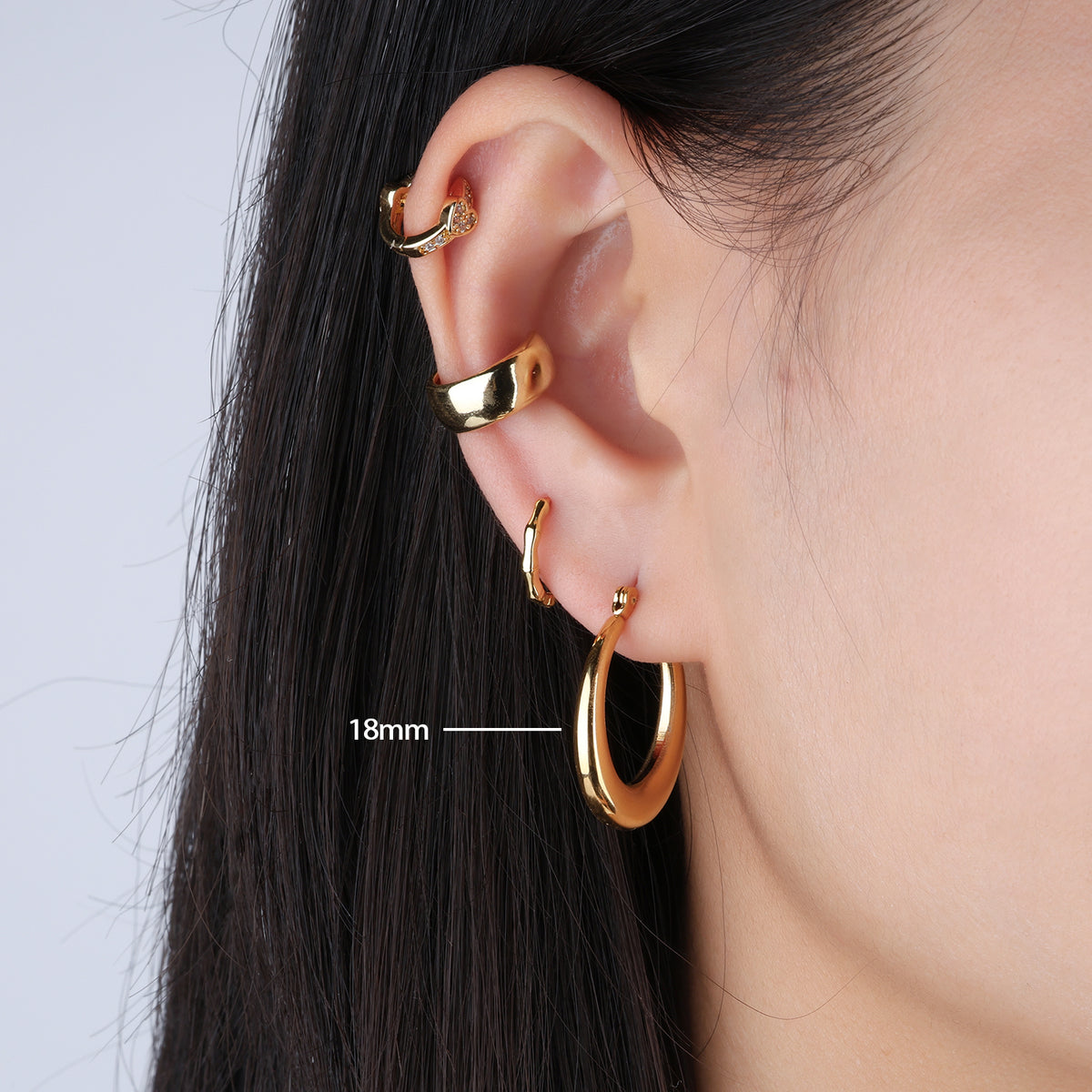 Basic Hoops - Stainless Steel - Oumo Jewelry