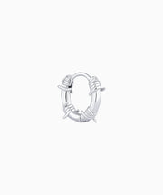 Cool Punk Hoop - Stainless Steel - Lobe - Oumo Jewelry