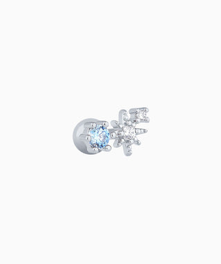 Fantasy Blue Gem Star Stud - OumoJewelry