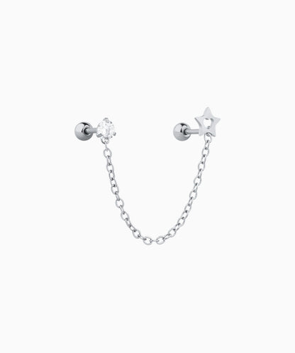 Star Love Chain Earring