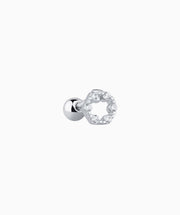 Shiny Donut Stud - Stainless Steel - Upper Lobe, Helix, Flat - Oumo Jewelry