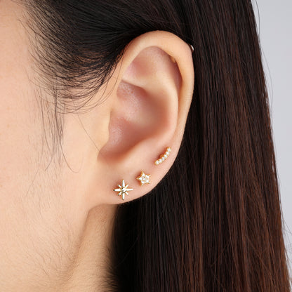 Petite Star Stud - OhmoJewelry