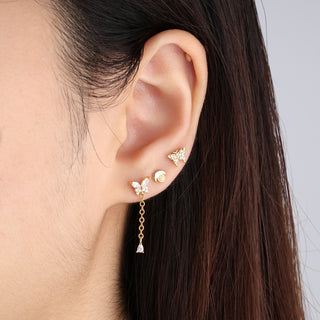 Cheerful Butterfly Stud - OhmoJewelry