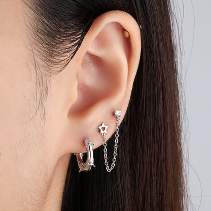 Cool Punk Hoop - OhmoJewelry