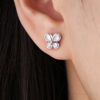 Sparkling Butterfly Studs - OhmoJewelry