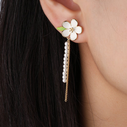 Flower &amp; Leaf Drops - OhmoJewelry