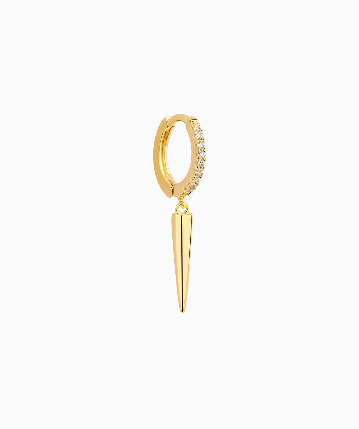 Charm Spike Hoop - Stainless Steel - Lobe, Upper Lobe - Oumo Jewelry