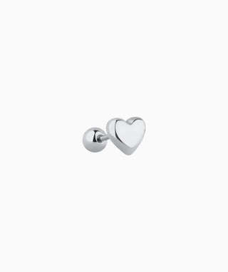 Puffed Love Stud - OumoJewelry