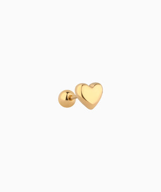 Puffed Love Stud - OumoJewelry