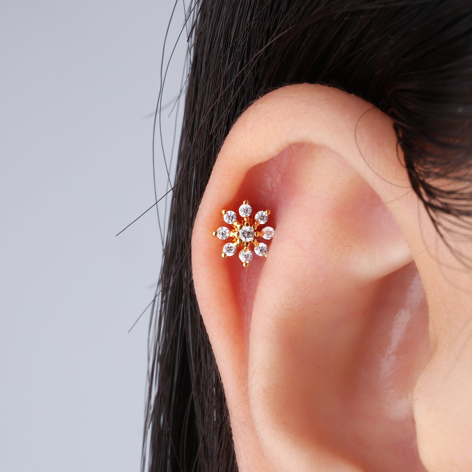 Gorgeous Flower Stud - OhmoJewelry