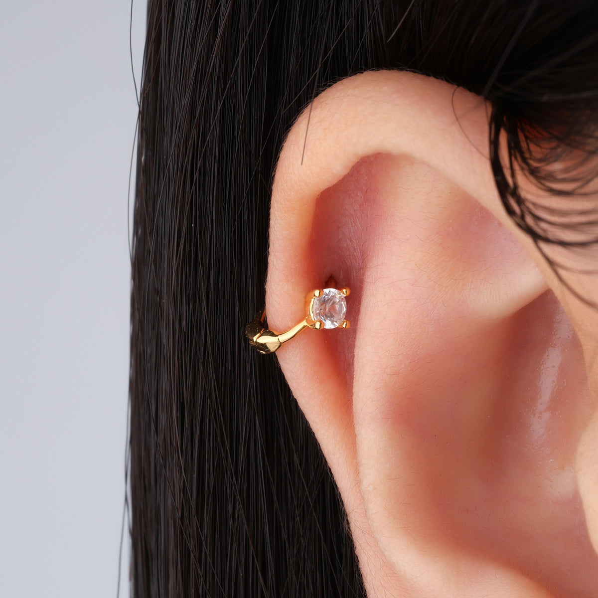Gem Helix Earring - Stainless Steel - Helix - Oumo Jewelry