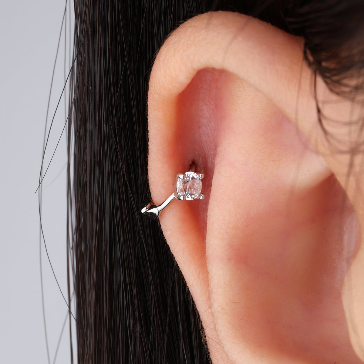 Gem Helix Earring - Stainless Steel - Helix - Oumo Jewelry