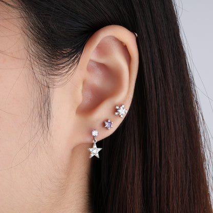 Star Flower Stud - OhmoJewelry