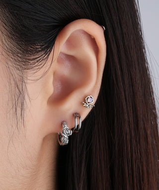 Basic Titanium Clicker Hoop - OumoJewelry