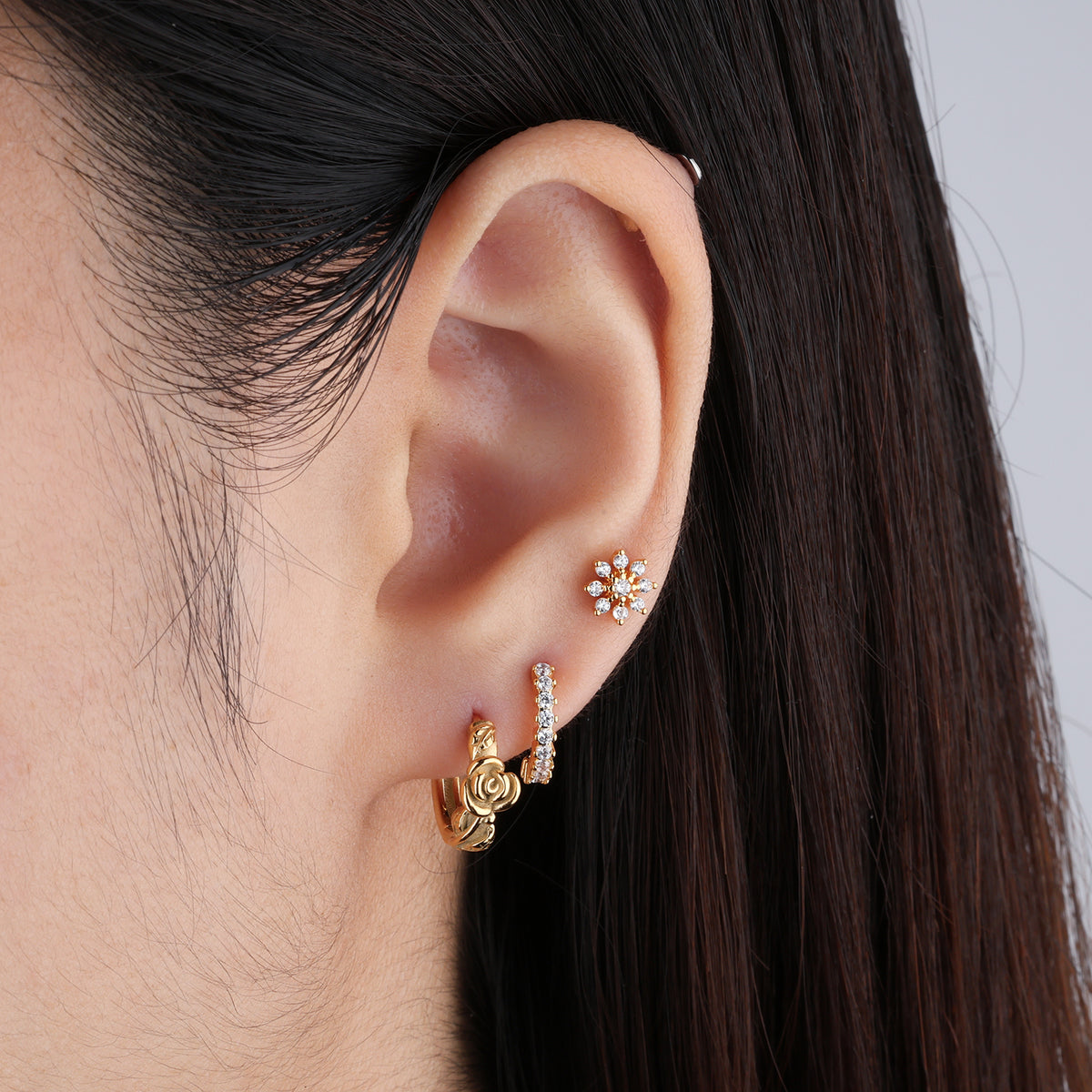 Exquisite Gemstone Seamless Ring - Brass - Septum - Oumo Jewelry