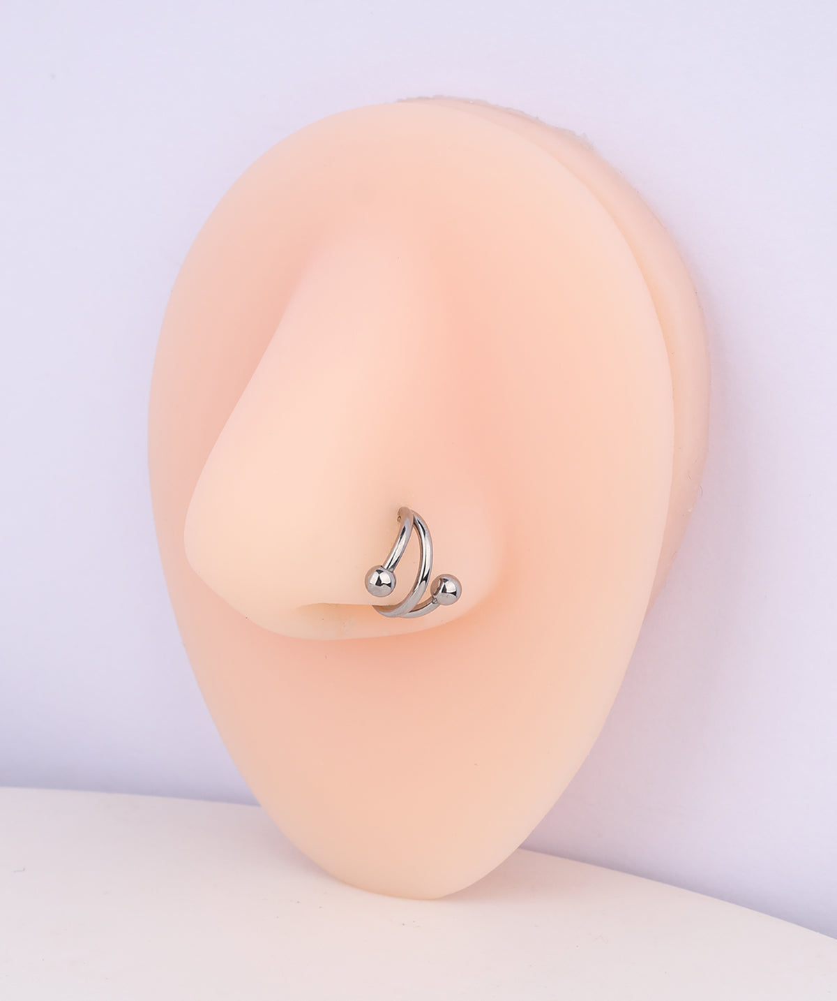 Cool Titanium Clicker Hoop - Titanium - Lobe, Upper Lobe, Helix - Oumo Jewelry