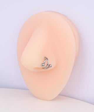 Cool Titanium Clicker Hoop - OumoJewelry