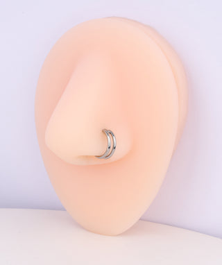 Basic Titanium Clicker Hoop - OumoJewelry