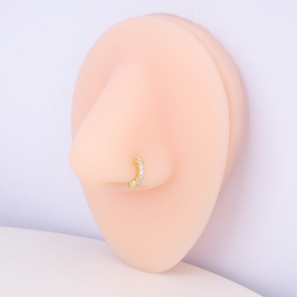 Exquisite Gemstone Seamless Ring - Brass - Septum - Oumo Jewelry