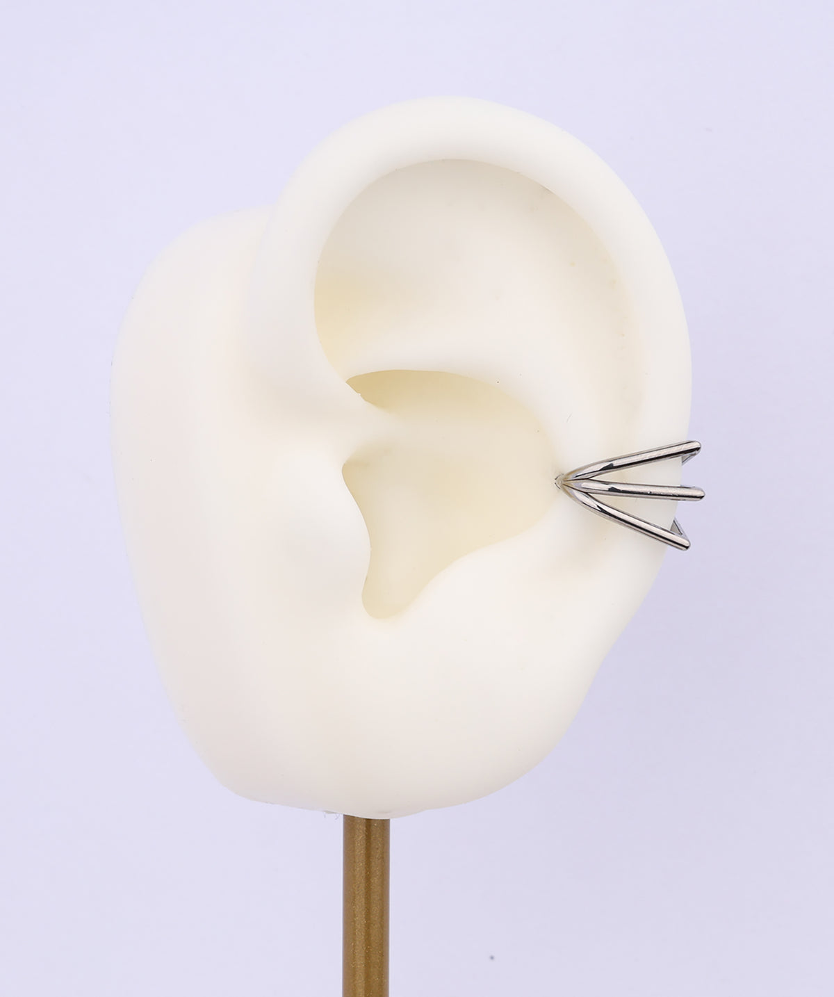 Titanium Punk Clicker Hoop - Titanium - Conch - Oumo Jewelry