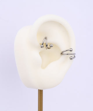 Cool Titanium Clicker Hoop - OumoJewelry