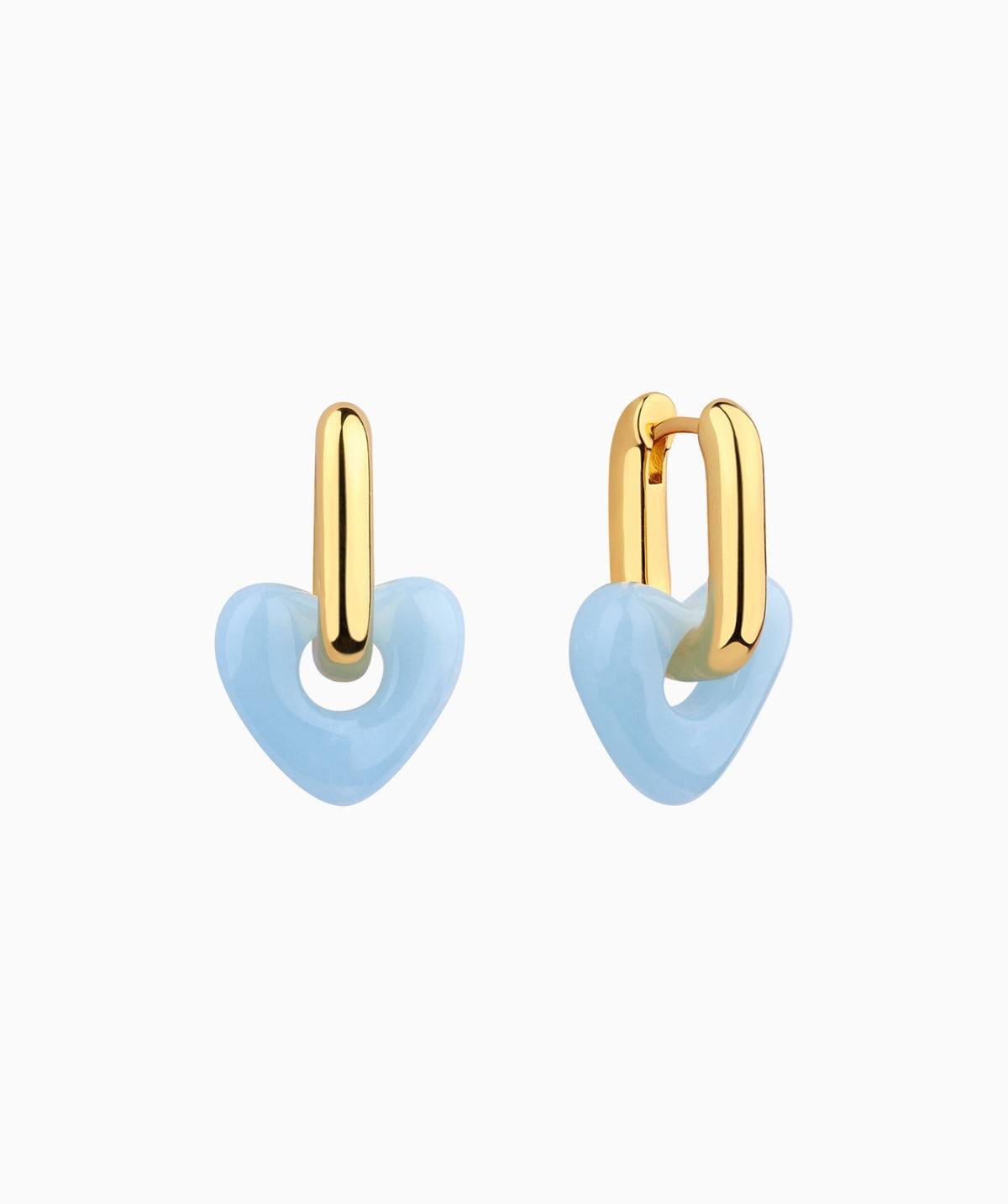 U-Shaped Love Drop Earrings - Brass - Oumo Jewelry