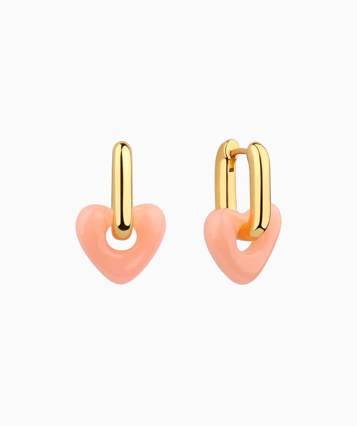 U-Shaped Love Drop Earrings - Brass - Oumo Jewelry