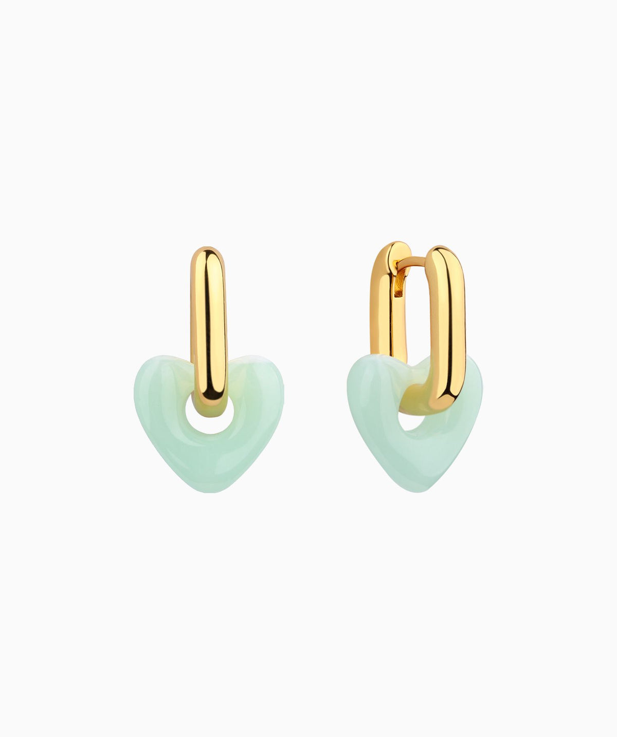 U-Shaped Love Drop Earrings - Brass - Oumo Jewelry