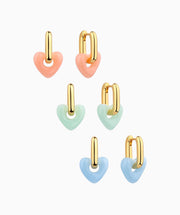 U-Shaped Love Drop Earrings - Brass - Oumo Jewelry