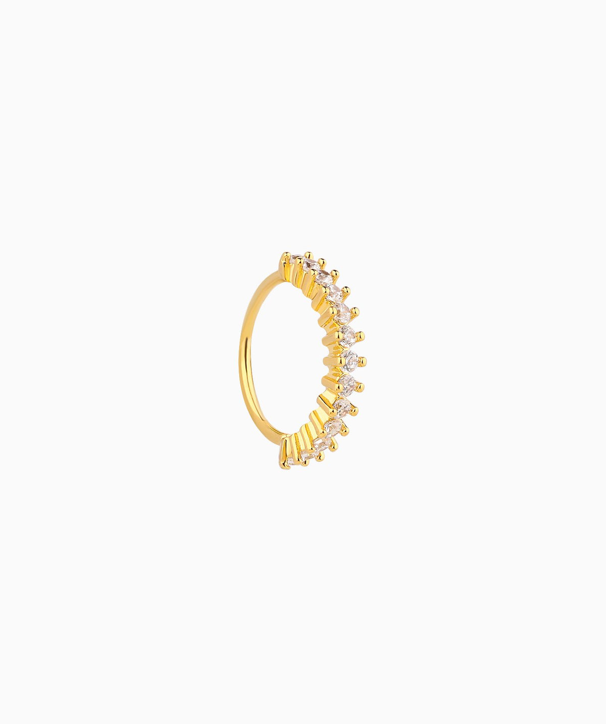 Exquisite Gemstone Seamless Ring - Brass - Septum - Oumo Jewelry