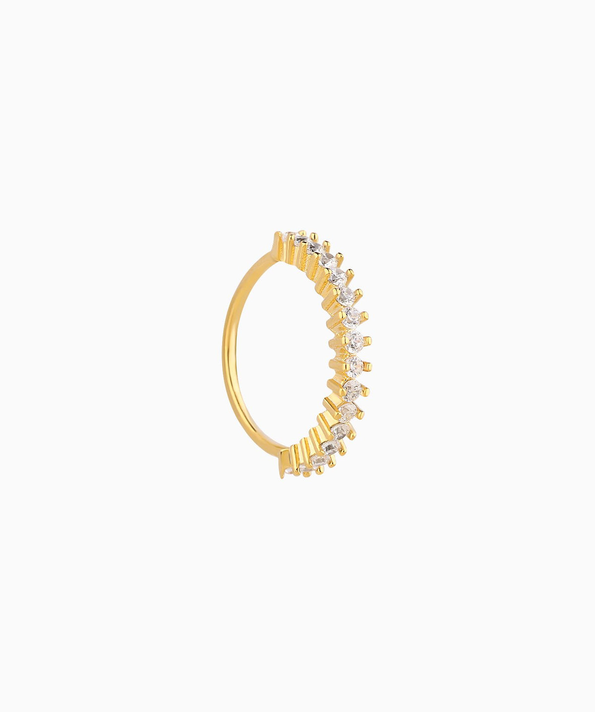 Exquisite Gemstone Seamless Ring - Brass - Septum - Oumo Jewelry