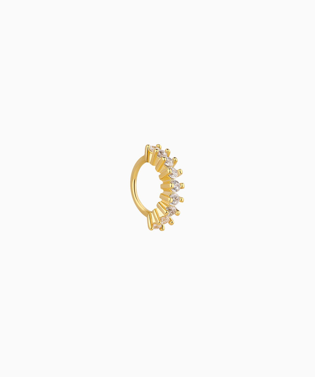 Exquisite Gemstone Seamless Ring - Brass - Septum - Oumo Jewelry