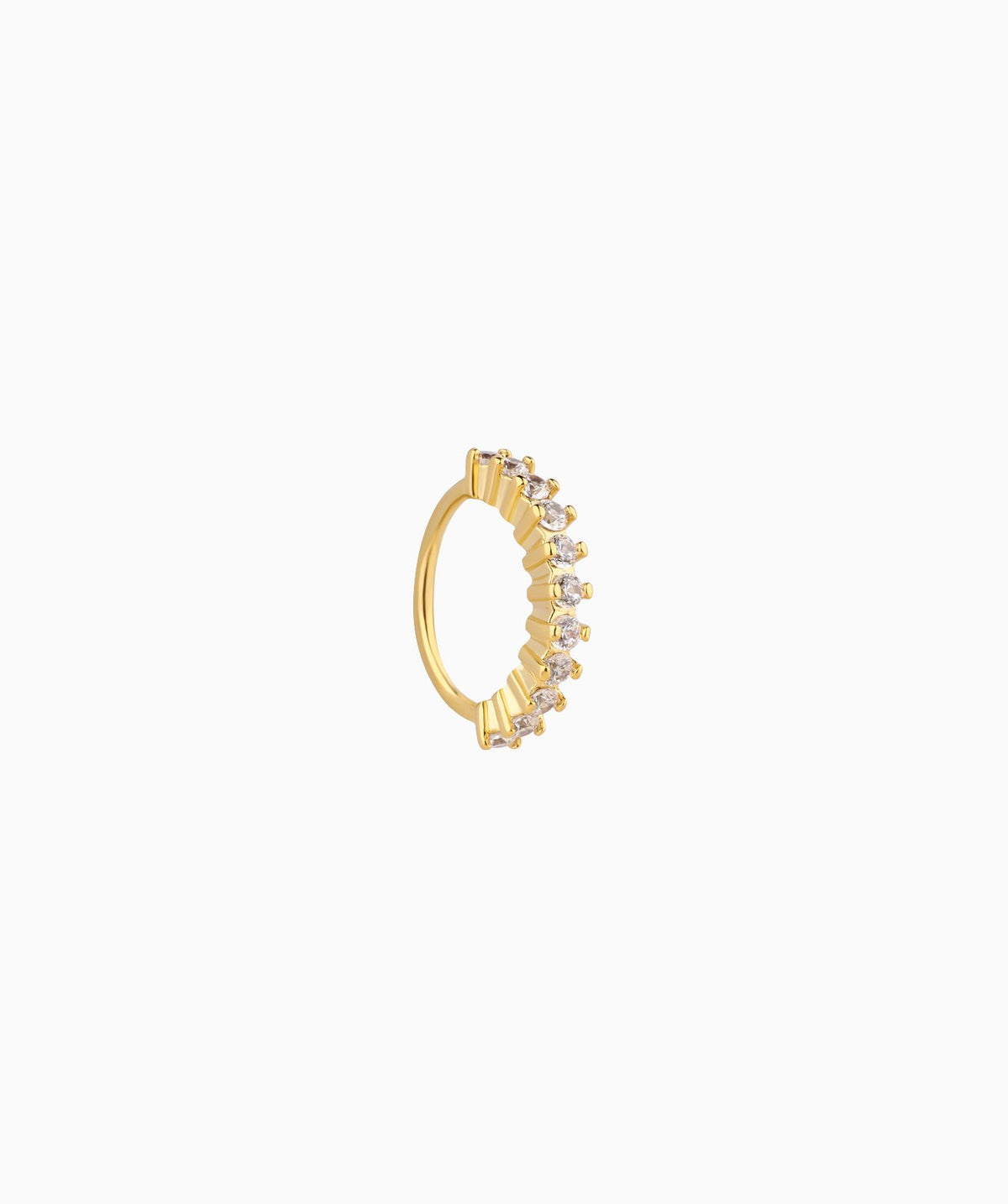 Exquisite Gemstone Seamless Ring - Brass - Septum - Oumo Jewelry