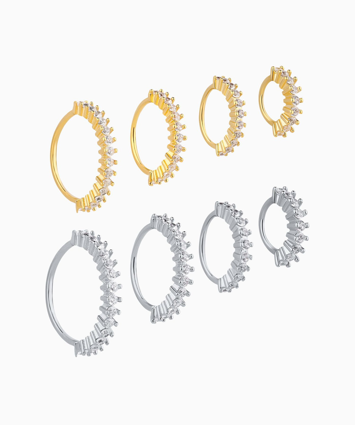 Exquisite Gemstone Seamless Ring - Brass - Septum - Oumo Jewelry