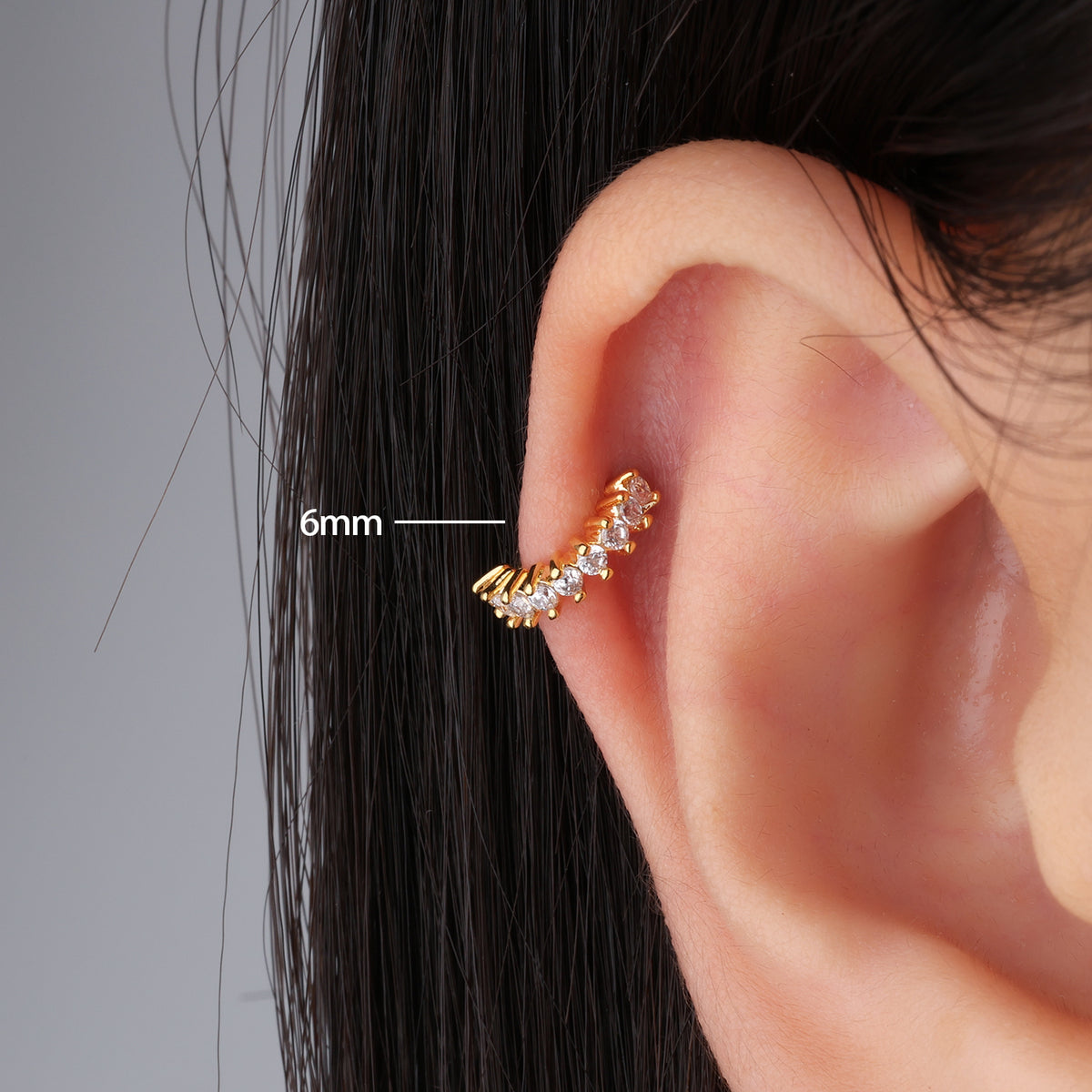 Exquisite Gemstone Seamless Ring - Brass - Septum - Oumo Jewelry