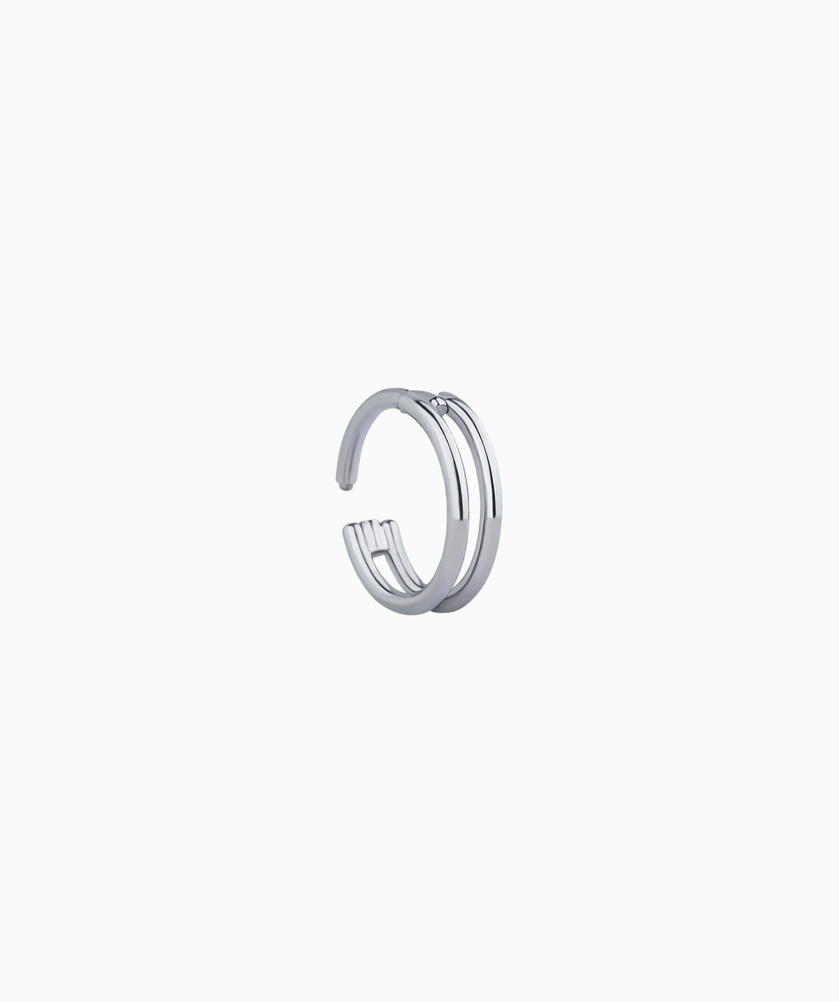 Basic Titanium Clicker Hoop - Titanium - Upper Lobe, Helix, Lobe - Oumo Jewelry