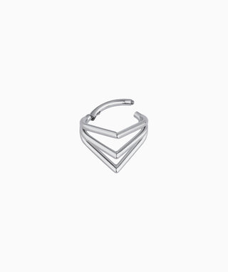 Titanium Punk Clicker Hoop - OumoJewelry