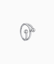 Cool Titanium Clicker Hoop - Titanium - Lobe, Upper Lobe, Helix - Oumo Jewelry