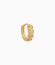 Emma Huggie - Brass - Upper Lobe, Helix - Oumo Jewelry