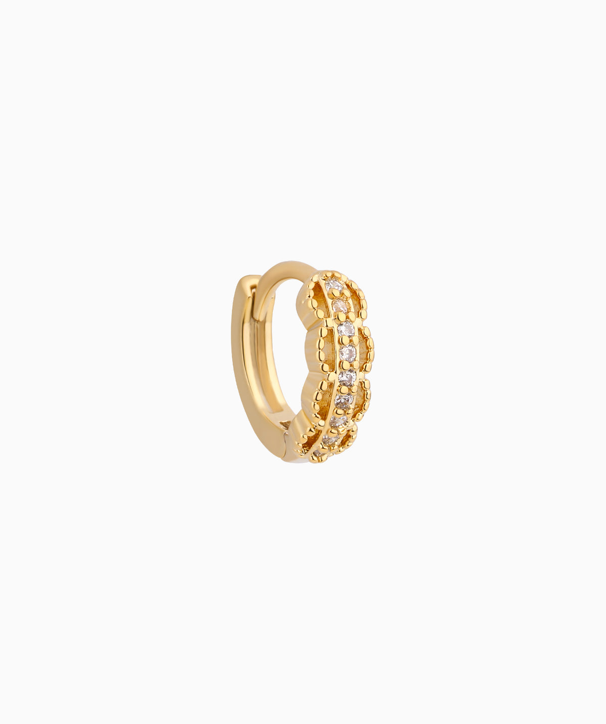 Emma Huggie - Brass - Upper Lobe, Helix - Oumo Jewelry