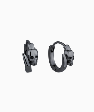 Skull Hoop Earrings - OumoJewelry