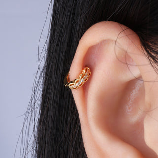 Delicate Sweet Helix Hoop - OumoJewelry