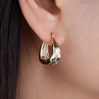 Lava Hoop Earrings - OumoJewelry