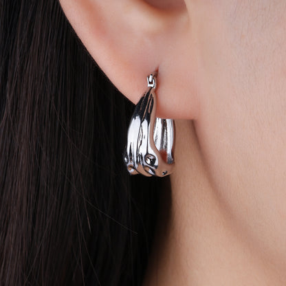 Lava Hoop Earrings