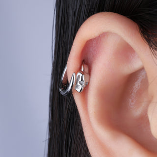Skull Hoop Earrings - OumoJewelry