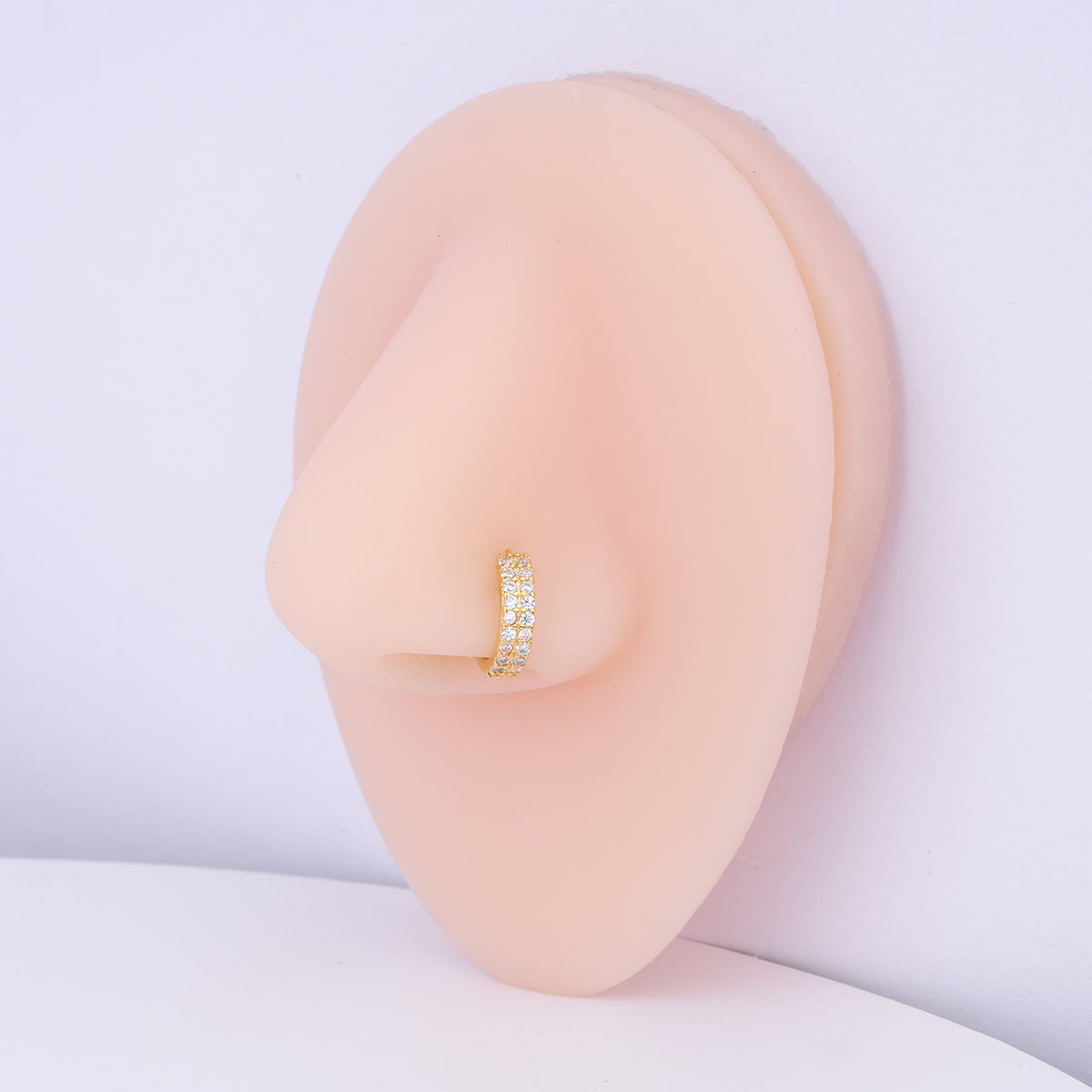 Duet Gemstone Seamless Ring - Stainless Steel - Septum - Oumo Jewelry